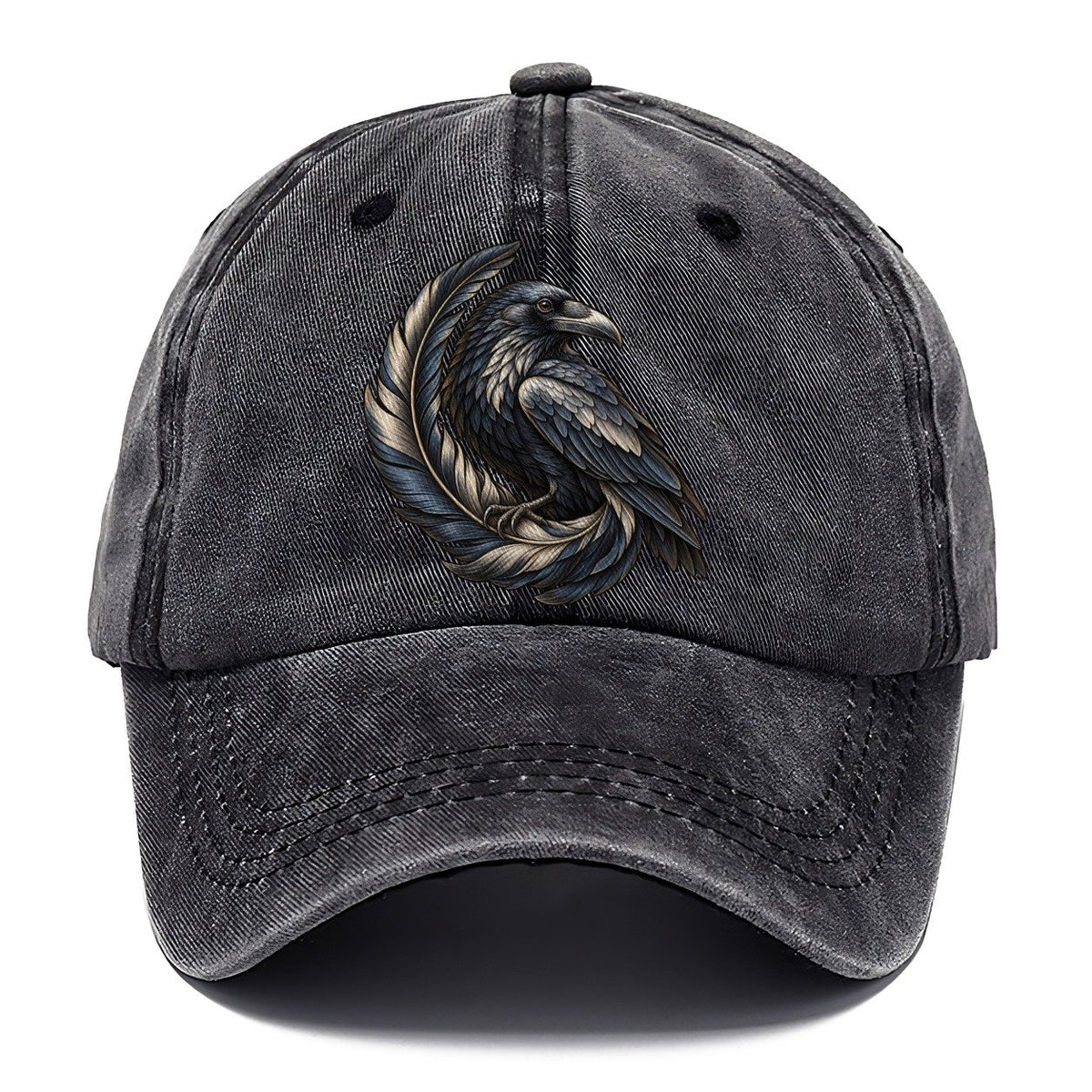 Raven Feather Spiral Everyday Originals Classic Cap – Graphite