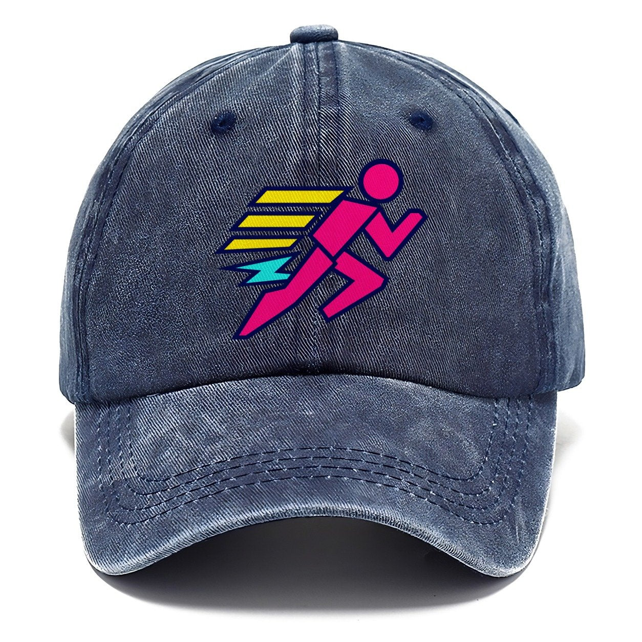 Slab Runner Splash 90S Running Clubs Classic Cap – Twilight Navy