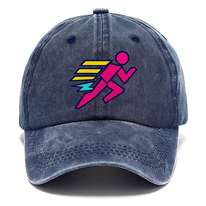 Slab Runner Splash 90S Running Clubs Classic Cap – Twilight Navy