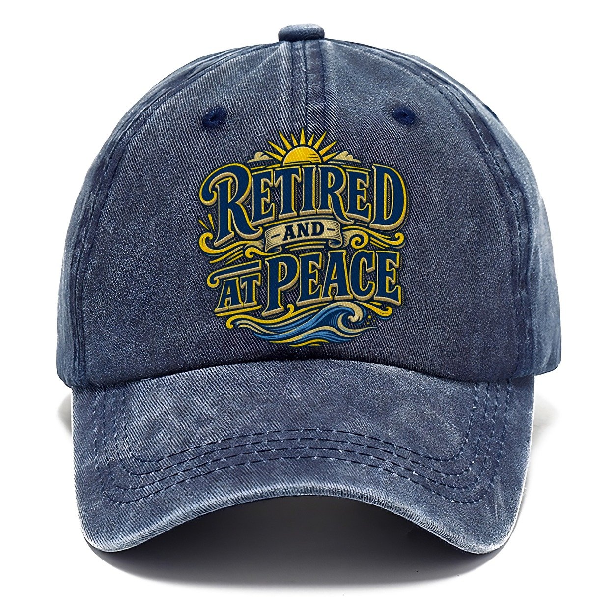 Retired And At Peace Retired Living Classic Cap – Twilight Navy