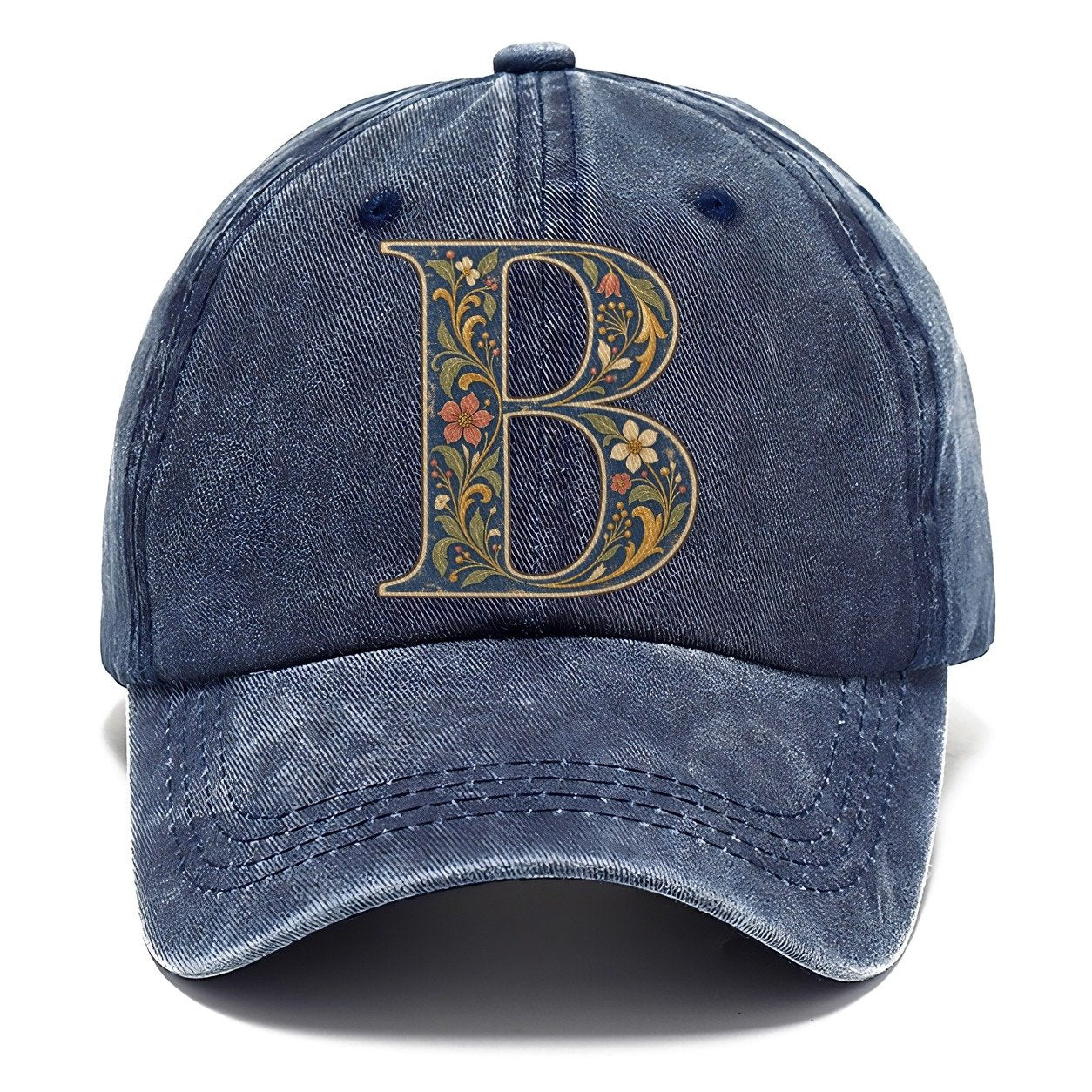 Wildflower B Monogram Classic Cap – Twilight Navy