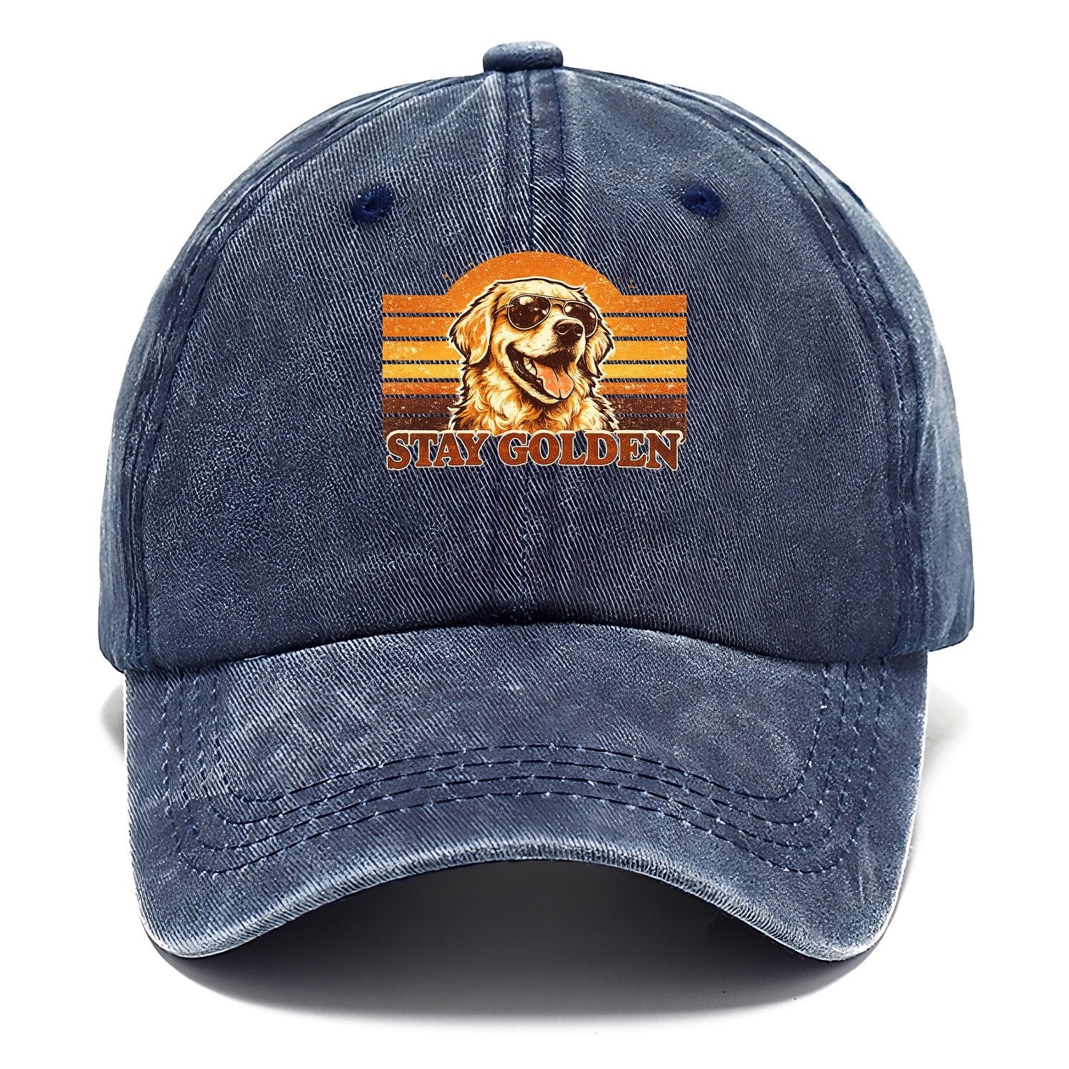 Stay Golden Retriever Classic Cap – Twilight Navy