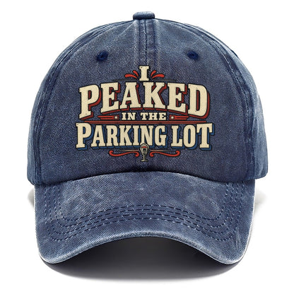 I Peaked In The Parking Lot American Wit Classic Cap – Twilight Navy