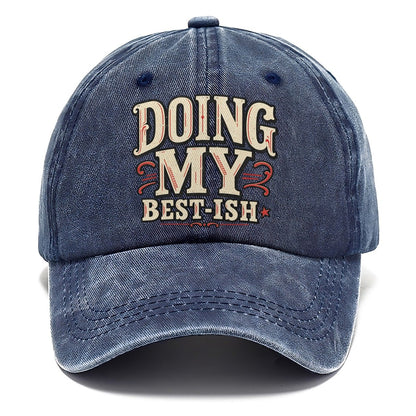 Doing My Best Ish American Wit Classic Cap – Twilight Navy