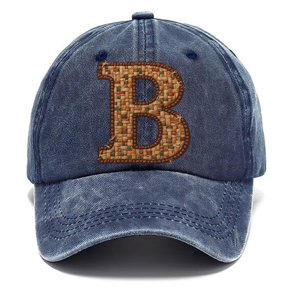 Woven Tweed B Monogram Classic Cap – Twilight Navy