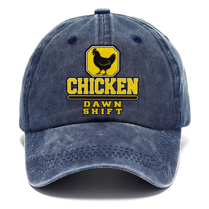 Chicken Dawn Shift Heavy Duty Classic Cap – Twilight Navy