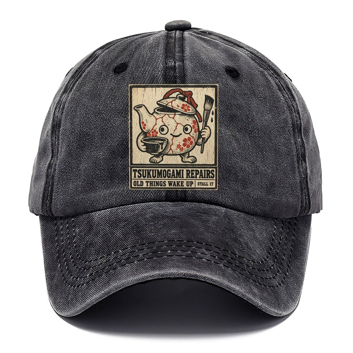 Tsukumogami Repairs Yokai Night Market Classic Cap – Graphite