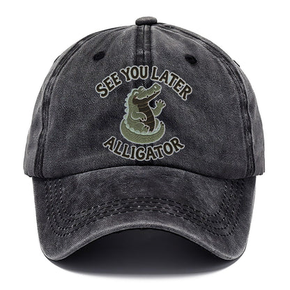 Alligator Animal Puns Classic Cap – Graphite
