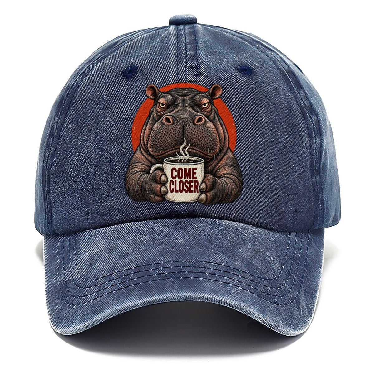 Hippopotamus Mug Truths Classic Cap – Twilight Navy