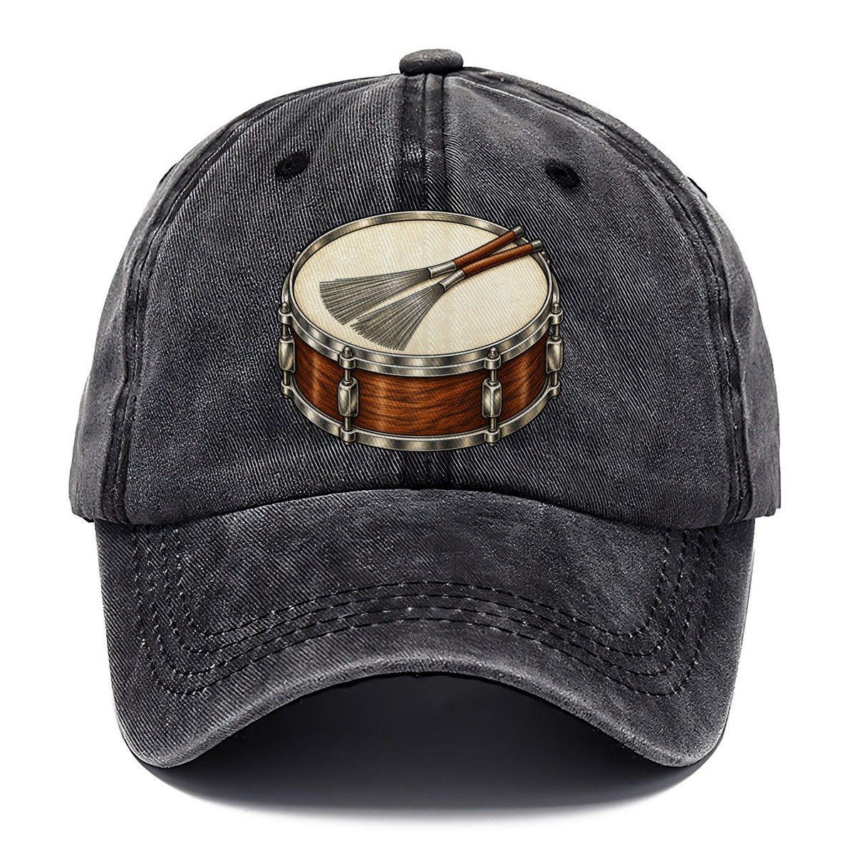 Snare With Resting Brushes Pastimes Companions Classic Cap – Graphite