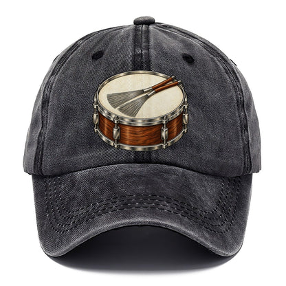 Snare With Resting Brushes Pastimes Companions Classic Cap – Graphite