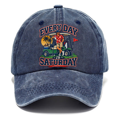 Every Day Is Saturday Golf Life Classic Cap – Twilight Navy