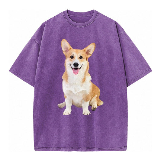 Welsh Corgi Owner Owner Vintage T-shirt – Purple