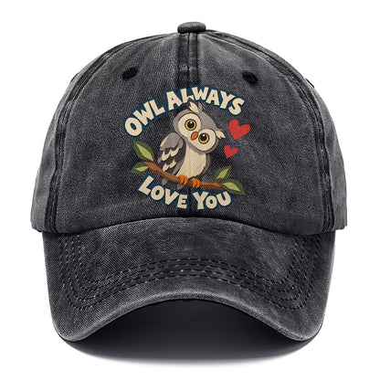Cut-Paper Owl Animal Puns Classic Cap – Graphite