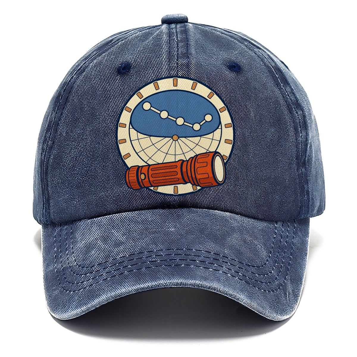 Red Torch And Planisphere Astronomy And Stargazing Classic Cap – Twilight Navy
