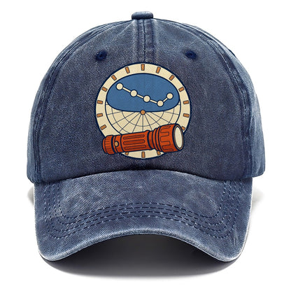 Red Torch And Planisphere Astronomy And Stargazing Classic Cap – Twilight Navy
