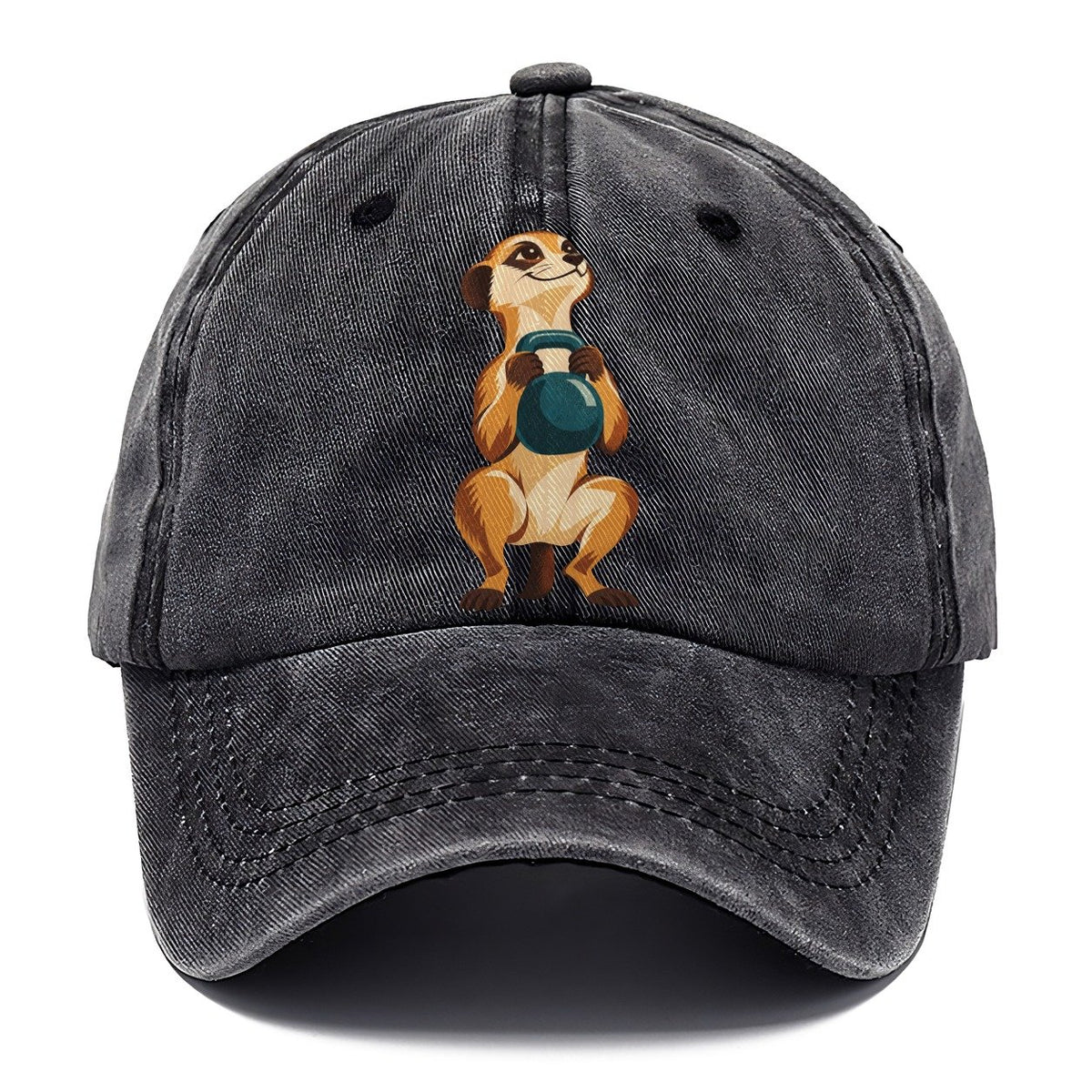 Meerkat Sentry Squat Animal Lifters Classic Cap – Graphite