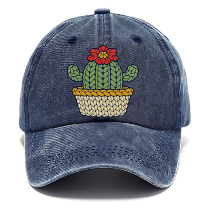 Crocheted Cactus Yarn Crafts Classic Cap – Twilight Navy