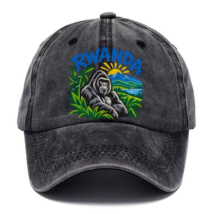 Rwanda Retro Badge Logo Classic Cap – Graphite