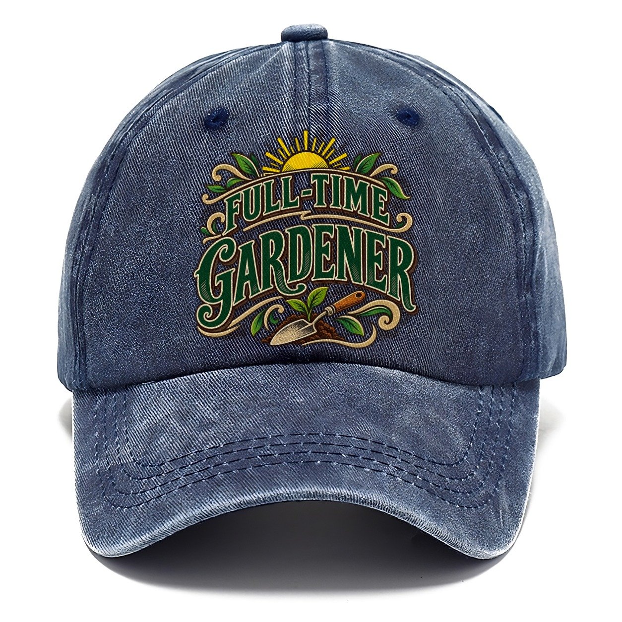 Full Time Gardener Retired Living Classic Cap – Twilight Navy