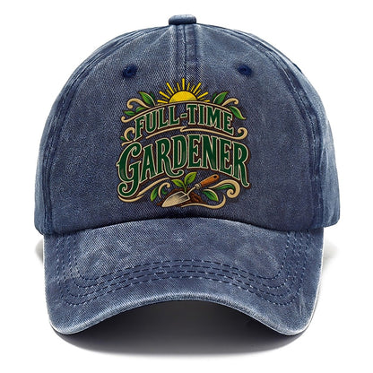 Full Time Gardener Retired Living Classic Cap – Twilight Navy