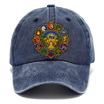 Twelve Tribes Wheel Jerusalem Classic Cap – Twilight Navy