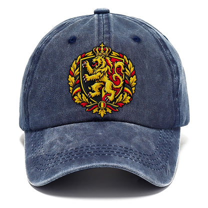 Belgium Heraldic Crest Country Logos Classic Cap – Twilight Navy