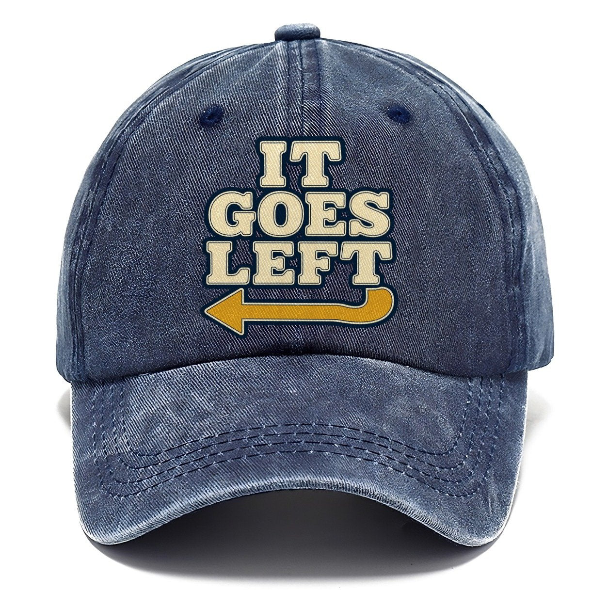 It Goes Left Rock Climbing Classic Cap – Twilight Navy