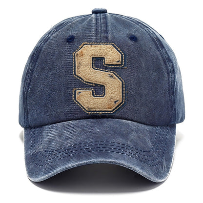 Varsity Chenille S Monogram Classic Cap – Twilight Navy