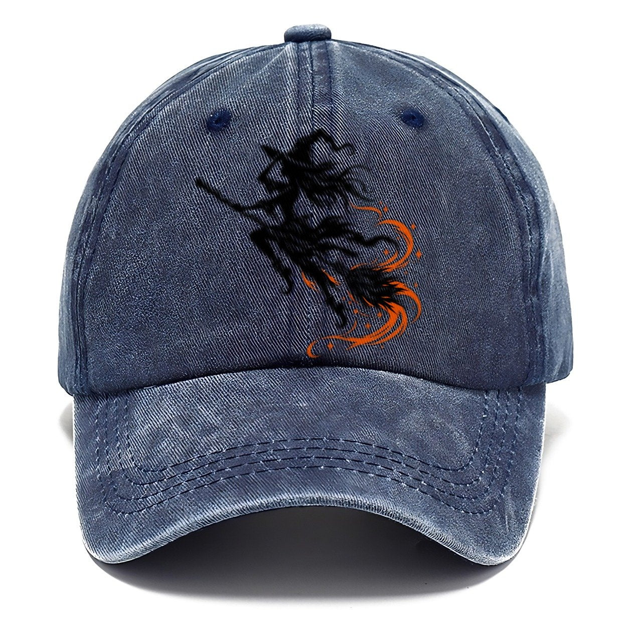 Airborne Witch On A Broom Witch Magic Classic Cap – Twilight Navy
