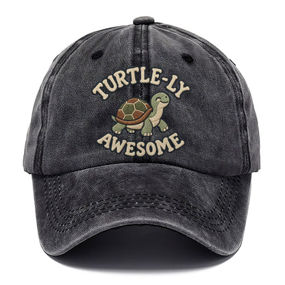 Turtle Animal Puns Classic Cap – Graphite