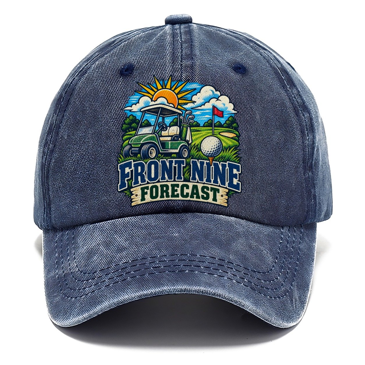 Front Nine Forecast Golf Life Classic Cap – Twilight Navy