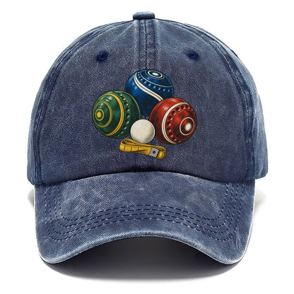 Lawn Bowls And White Jack Australia Cultural Icons Classic Cap – Twilight Navy