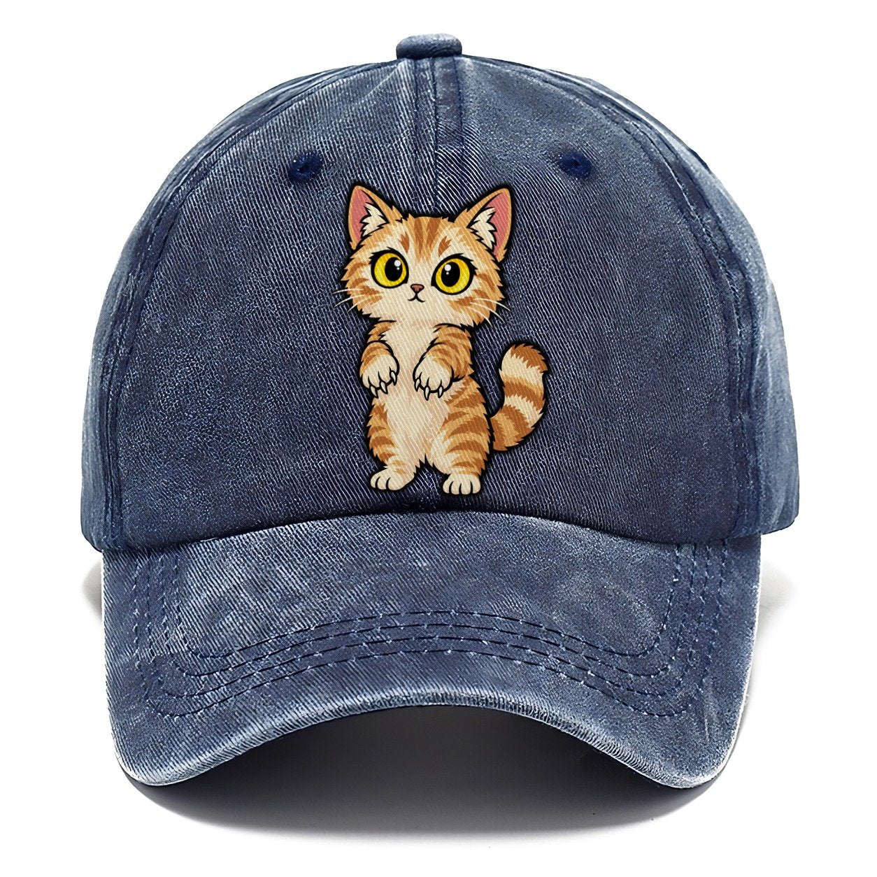 Munchkin Standing Up Peeking Cats Classic Cap – Twilight Navy