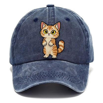 Munchkin Standing Up Peeking Cats Classic Cap – Twilight Navy