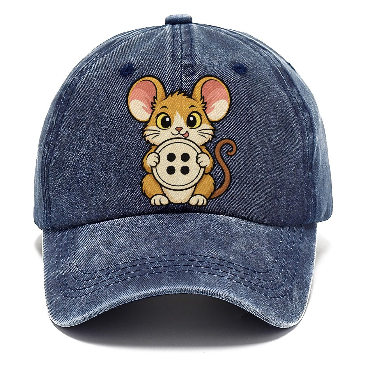 The Sewing Room Mouse Sewing And Quilting Classic Cap – Twilight Navy