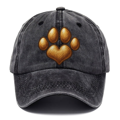 Dog Paw Print Classic Cap – Graphite