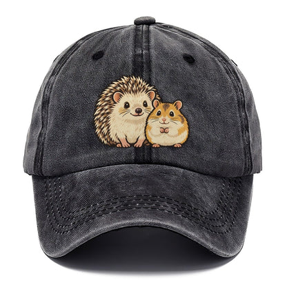 Hedgehog And Hamster Small Pet Logos Classic Cap – Graphite