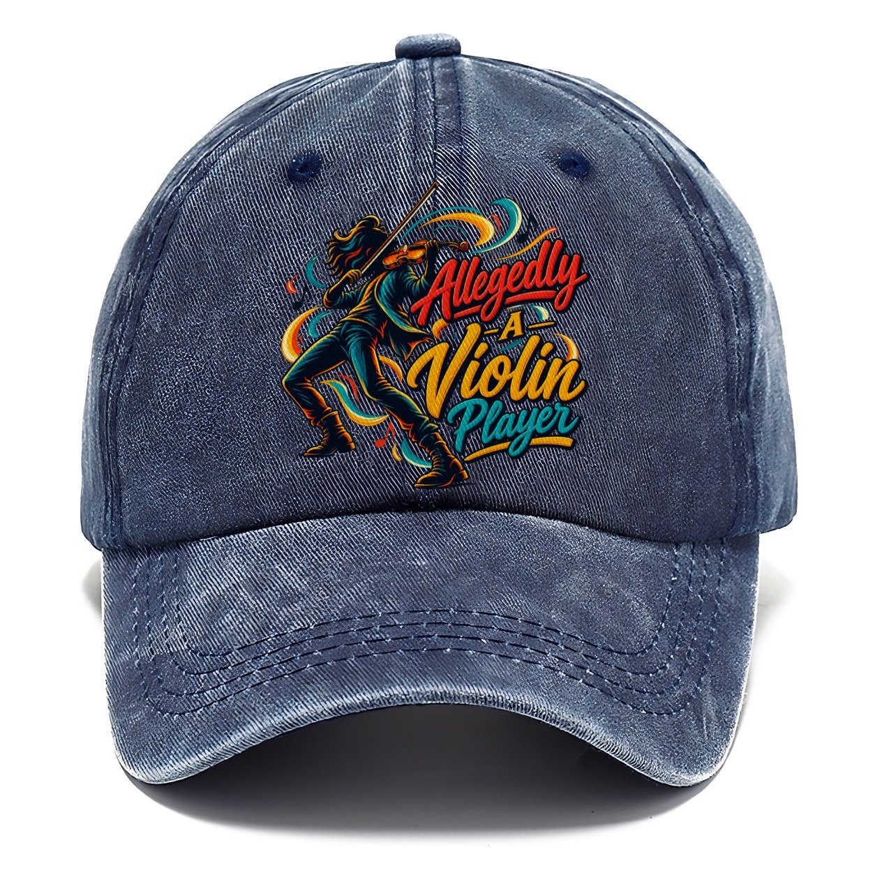 Allegedly A Violin Player Music Instruments Classic Cap – Twilight Navy