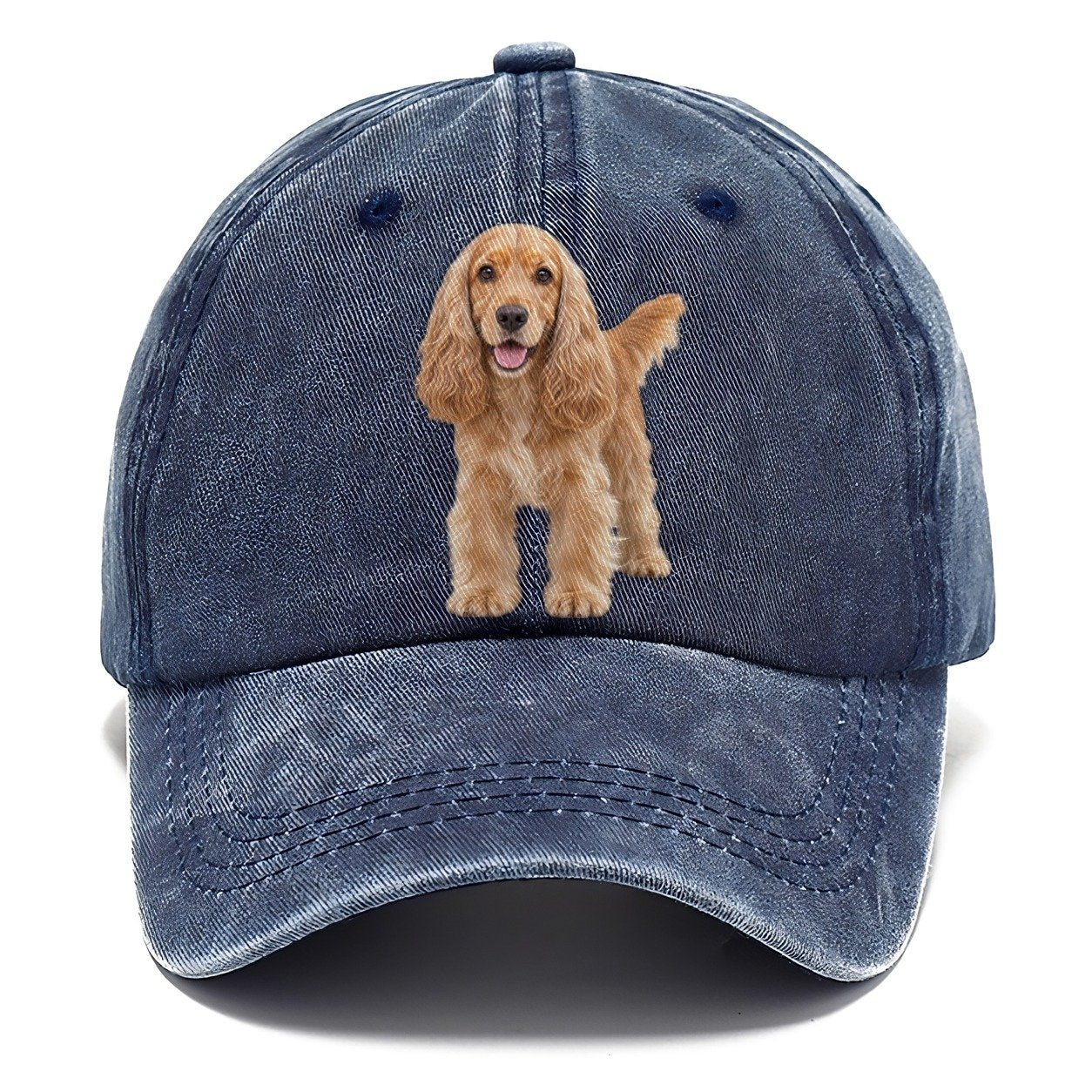Cocker Spaniel Standing Top Breeds Classic Cap – Twilight Navy