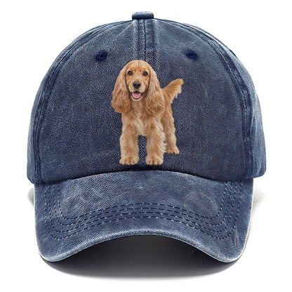 Cocker Spaniel Standing Top Breeds Classic Cap – Twilight Navy