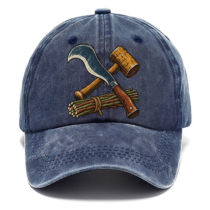 Hedgelayer Billhook Mallet And Hazel Rods Uk Culture Heritage Classic Cap – Twilight Navy