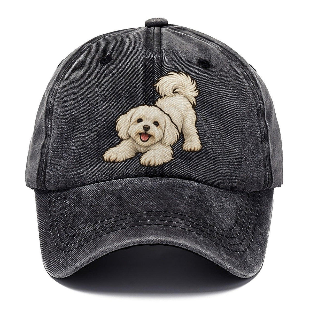 Maltese Play Bow Fan Favorites Classic Cap – Graphite