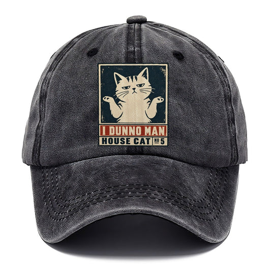 I Dunno Man Neko Says No Classic Cap – Graphite