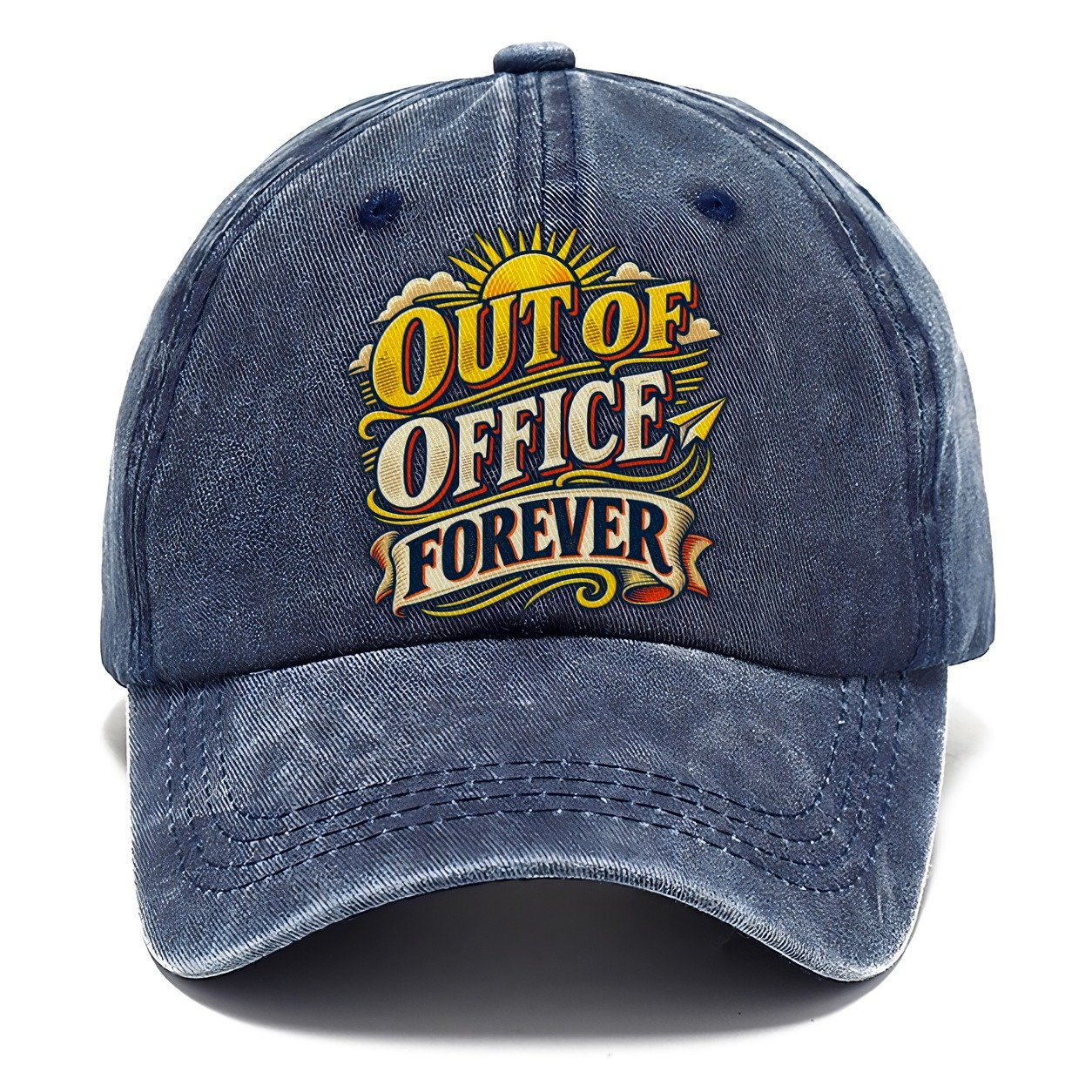 Out Of Office Forever Retired Living Classic Cap – Twilight Navy