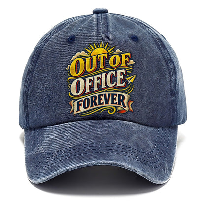 Out Of Office Forever Retired Living Classic Cap – Twilight Navy