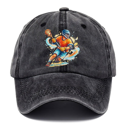 Lacrosse Player Cradling Stick Classic Cap – Graphite