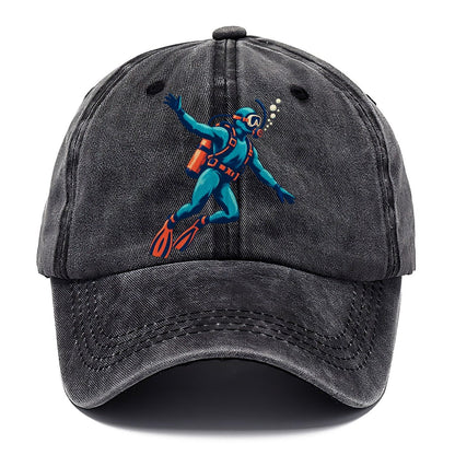 Scuba Diver with Bubbles Classic Cap – Graphite