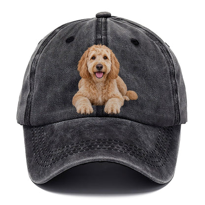 Goldendoodle Lying Down Top Breeds Classic Cap – Graphite
