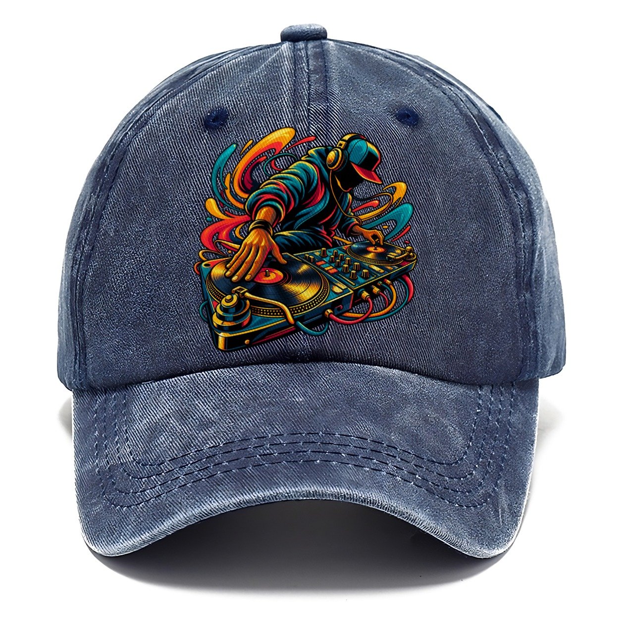 Turntables Icon Music Instruments Classic Cap – Twilight Navy